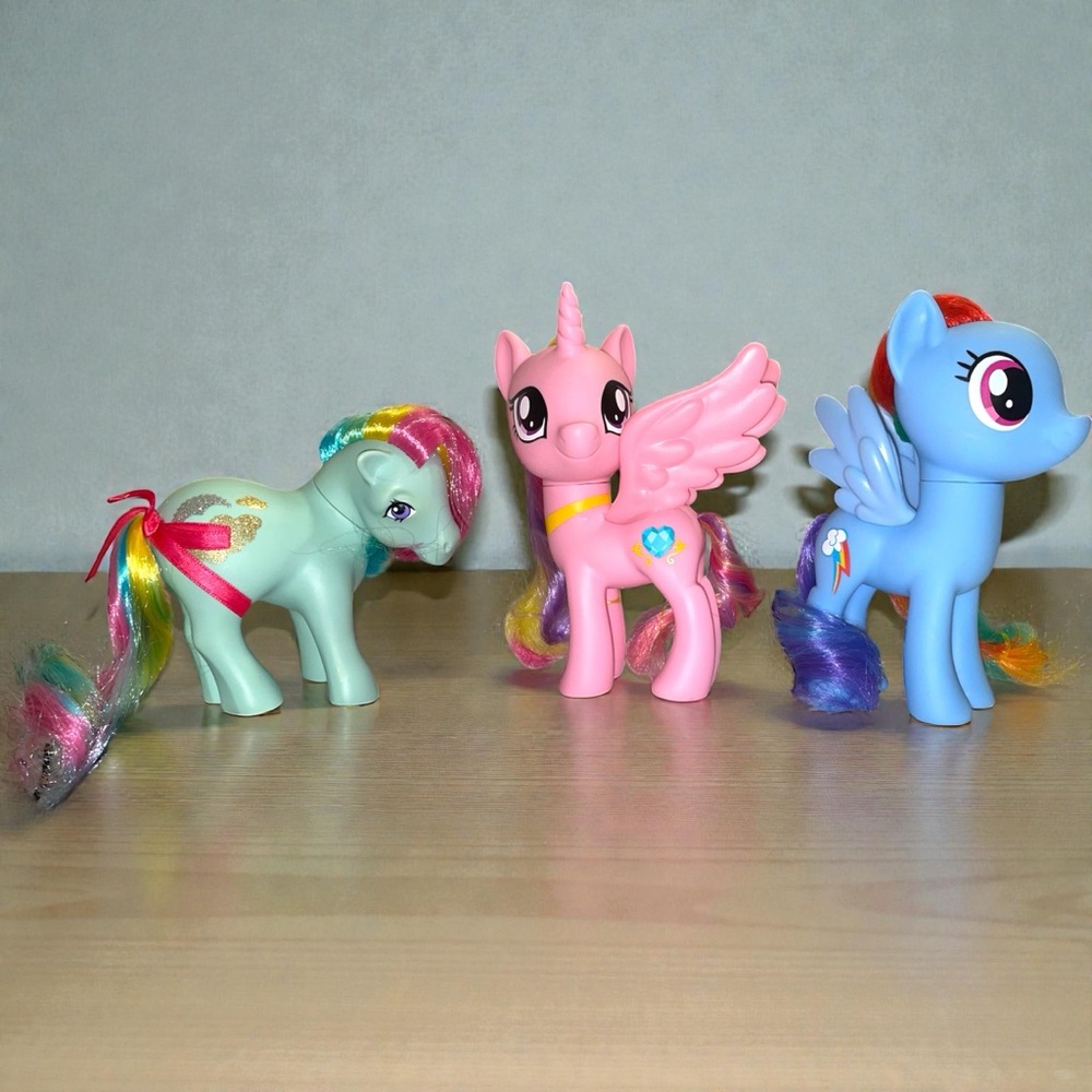My Little Pony 6" Lot of 3 Princess Cadance, Rainbow Dash & Sunlight G4